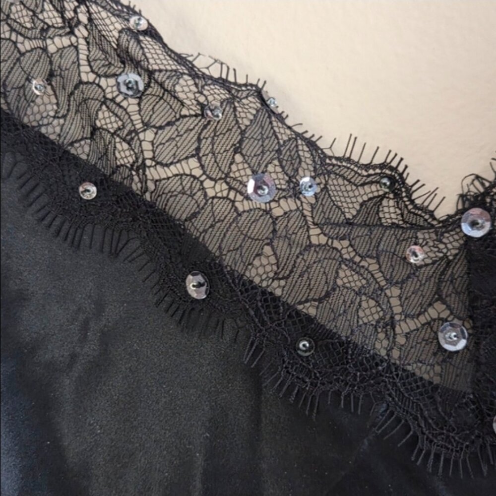 Metro 7 100% Silk Black Chemise - Picture 5 of 8